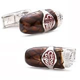Brown Cigar Cufflinks