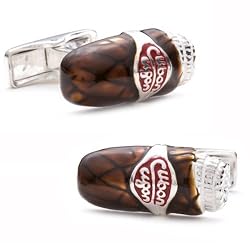 Brown Cigar Cufflinks