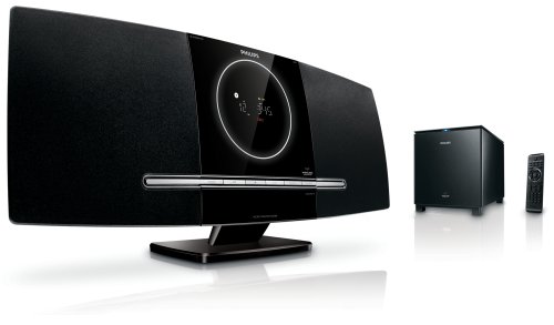 Philips MCD 388 DVD Kompaktanlage (HDMI, Upscaler 1080p, 200 Watt, 2.1-Lautsprechersystem, USB 2.0) schwarz