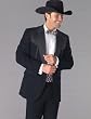 Circle S Traditional Western Tuxedo Coat in Black