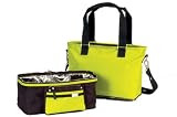 Little Company Spice Shopper/Cooling Bag in Chocolate Brown and Sunny Lime