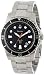 Bulova Men's 98B131 Marine Star Black Dial Bracelet Watch