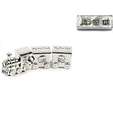 Silver Plated Train with two Carriages