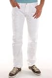 Ed Hardy Jeans White Wash Yellow Head Skull