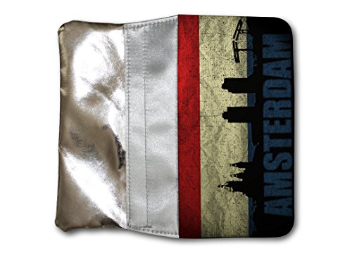 Damen Tasche SILBER Portemonnaie Holland Amsterdam