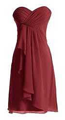 Short Sweetheart Chiffon Evening Dress/Bridesmaid Dress/Prom Dress/Party Dress 