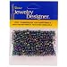 6/0 Glass "E" Beads, Black Carnival AB, 20 Gram Pkg