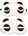 Jenna Straight Eyelashes Panda Sleeping Eye Mask White,Free size (Pack of 2) RS.399.00