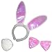 BUNNY SET DELUXE Hase Bunny Rosa Hasen 3tlg. Kost&uuml;mzubeh&ouml;r