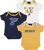 St. Louis Blues Newborn 3-Piece Creeper Set