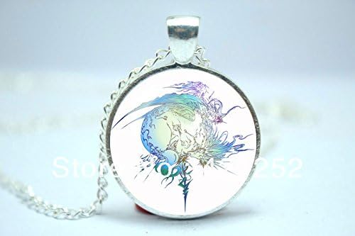 Pretty Lee 2015 Fashion Final Fantasy Xiii Ff13 Logo Inspired Glass Cabochon Dome Pendant Christmas gift