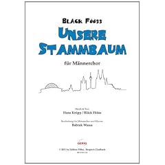Bl�ck F��ss - Unsere Stammbaum, f�r M�nnerchor