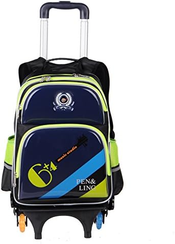 Childrens' Wheeled Backpack Rod detachable Backpack (Royalblue)