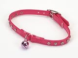 Purr Power Cat Collar with Rhinestones,  3/8 Wide x 10 Long