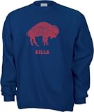 Buffalo Bills -Blue- Classic NFL Throwback Logo Crewneck Sweatshirt