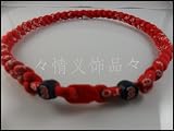 Phiten MLB Tornado Necklace Boston Red Sox 22''