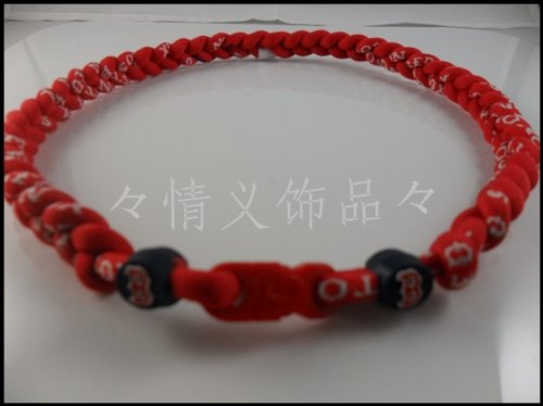  Phiten MLB Tornado Necklace Boston Red Sox 22''
