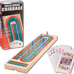 Childrens Toyshop  Toys : Wood Cribbage With Cards (EA)
