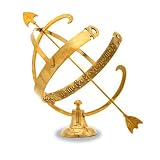 Achla Garden Patio Decor Gold Polished Brass Armillary Decorative Outdoor Garden Sundial In Brass Reviews