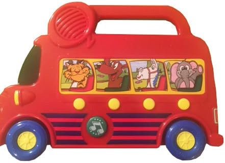Animal Bus with 4 Animal Sounds, Press for Sound and Melodies. Battery Operated, Batteries Included