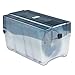 Innovera CD/DVD Storage Case with Hinged Lid and Key Lock Holds 150 Discs, Clear