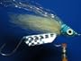 NEW FLIES Holographic & Glow in the Dark Tandem Hook Sinking Head Fly #36