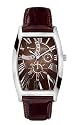 Guess 12536G2 Gents Multifunction Watch with Brown Imitation Croco Leather Strap