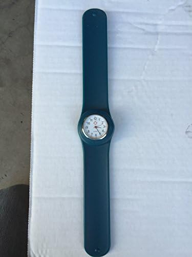 Aqua Blue Fancy Slap Watch Teen or Adult Sized