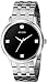 GUESS Men's U10058G1 Classic Slim Silver-Tone Diamond Accented Watch