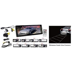 Pyle PLCM105 10.2-Inch TFT LCD Rear View Mirror Monitor with Back-Up Camera: Car Electronics