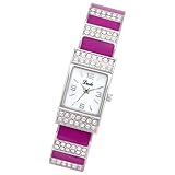 Dude ウォッチ(キラストーンバングル) BL749-PI シルバー×ピンク レディス