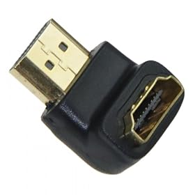 EarlyBirdSavings 90 Degree Angle Shaped HDMI Male to Female M/F Converter Adapter