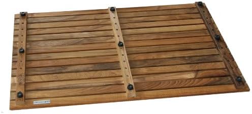 Authenteak Teak 31.5" X 19.75" Rectangular Floor Mat - Open with Oiled Finish