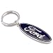Image of Ford Metal Chrome Logo Keyring Key Fob