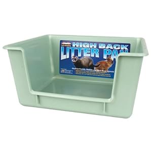 high back litter pan