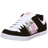 DC Women's Pure SE Sneaker,Dark Chocolate/White/Pink,6.5 M