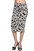 2LUV Women's High Waisted A-Line Knit Midi Skirt