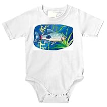 Onesie with animal, aquatic, fish