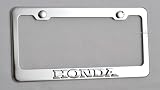 Honda License Plate Frame Chrome New