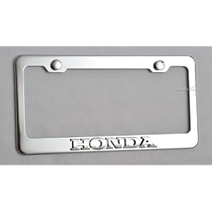 Honda-License-Plate-Frame-Chrome-New