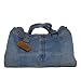 Blue Denim Large Overnight Bag Crafted from Vintage Denim