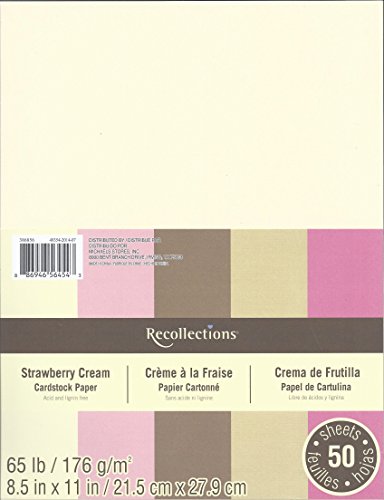 Recollections Cardstock Paper, 8 1/2" x 11" Strawberry Cream