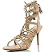 Wild Diva Women's Savvy 09 Gladiator Strappy Lace Up Tie High Heel