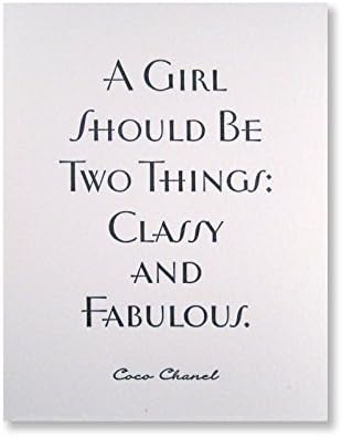 A Girl Should Be Two Things: Classy & Fabulous, Greeting Card by inviting Letterpress Boutique