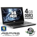 Acer Aspire Timeline AS4810TZ-4508 14-Inch Aluminum Laptop - Over 8 Hours of Battery Life (Windows 7 Home Premium)