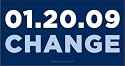 Barack Obama 01-20-09 Change Car Magnet