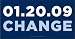 Barack Obama 01-20-09 Change Car Magnet