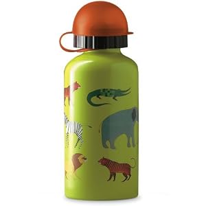 Crocodile Creek Jungle Animals Stainless Steel 13.5 Oz Water Bottle