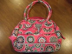 Vera Bradley Bowler Bag Purse Cupcake Pink