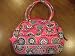 Vera Bradley Bowler Bag Purse Cupcake Pink